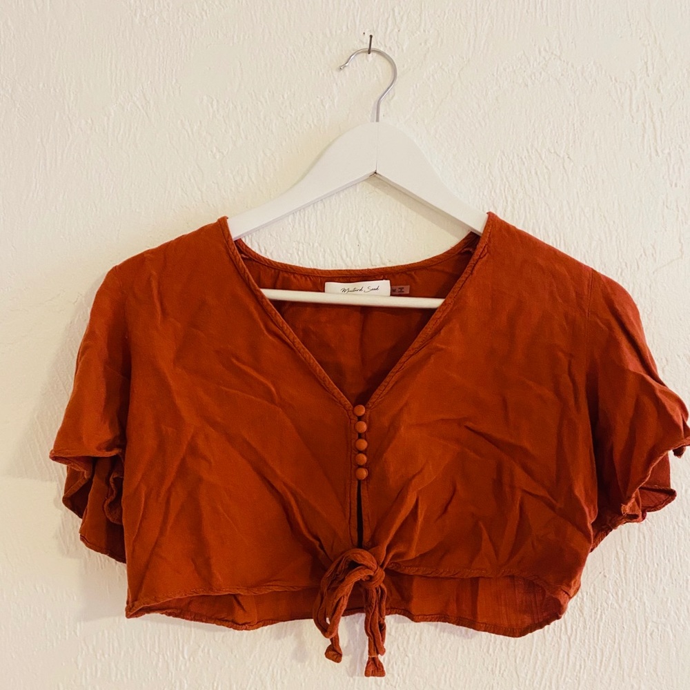 Burnt Orange Crop Top